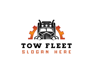 Trailer Truck Cargo logo design