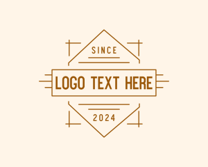 Minimalist Carpentry Business logo