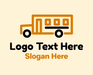 Transportation - School Bus Transport logo design