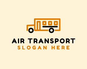 School Bus Transport logo design