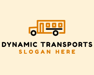 School Bus Transport logo design