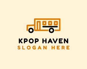 School Bus Transport logo design