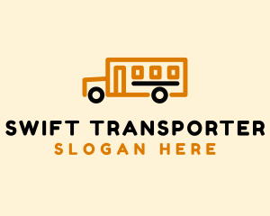 School Bus Transport logo design