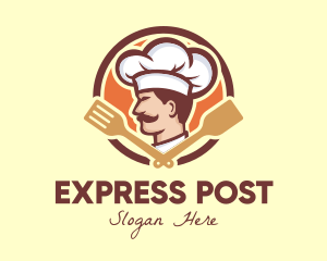 Chef Restaurant Spatula logo design