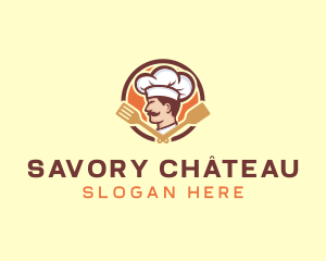 Chef Restaurant Spatula logo design