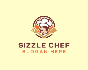 Chef Restaurant Spatula logo design