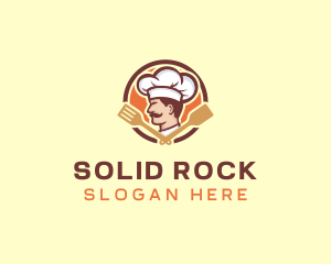 Chef Restaurant Spatula logo design