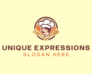 Chef Restaurant Spatula logo design