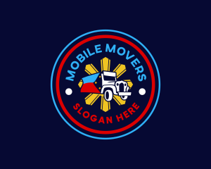 Flag Jeepney Philippines logo design