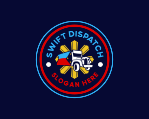 Flag Jeepney Philippines logo design