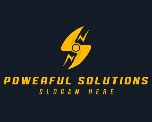 Tech Energy Bolt logo design