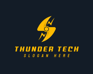 Tech Energy Bolt logo design