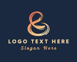 Font - Orange Ampersand Typography logo design