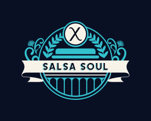 Chi Greek Symbol Ornament logo
