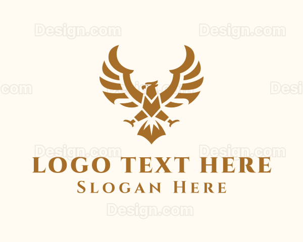 Gold Premium Eagle Logo