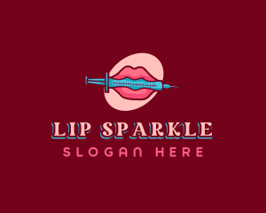 Lip Syringe Cosmetics logo design