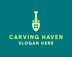 Home Gardening Shovel logo design