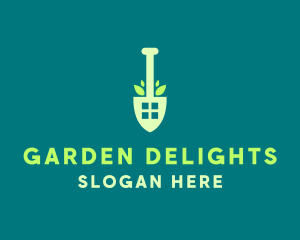 Home Gardening Shovel logo design