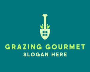 Home Gardening Shovel logo design