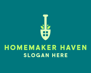 Home Gardening Shovel logo design