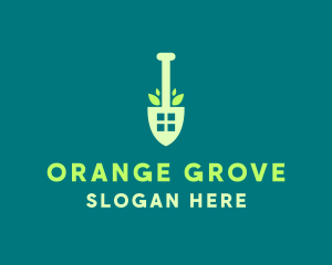 Home Gardening Shovel logo design