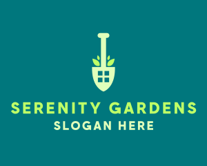 Home Gardening Shovel logo design