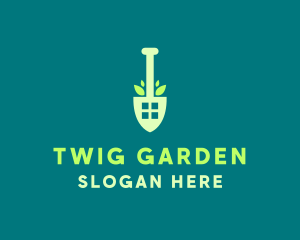 Home Gardening Shovel logo design