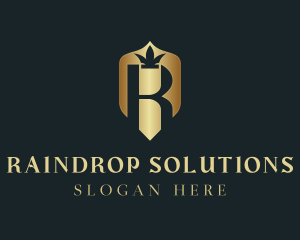 Luxury Shield Crown logo design