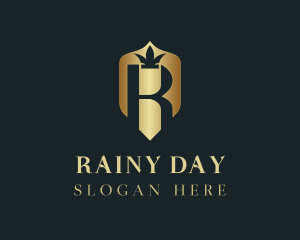 Luxury Shield Crown logo design