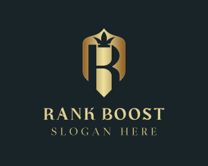 Luxury Shield Crown logo design