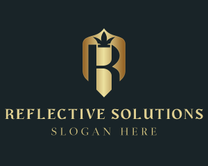 Luxury Shield Crown logo design