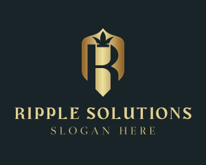 Luxury Shield Crown logo design