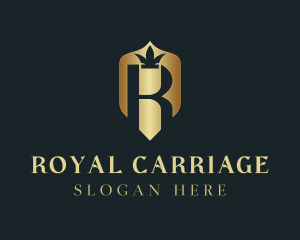 Luxury Shield Crown logo design