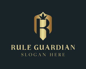 Luxury Shield Crown logo design