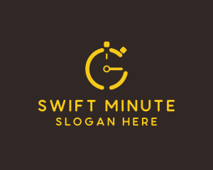 Training Stopwatch Timer logo design