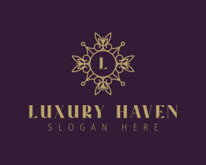 Luxury Floral Mandala logo design