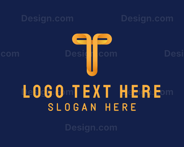 Business Loop Letter T Logo