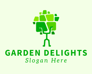 Green Arborist Tree logo design