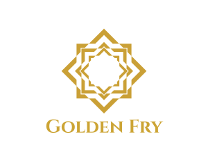 Golden Tile Star logo design