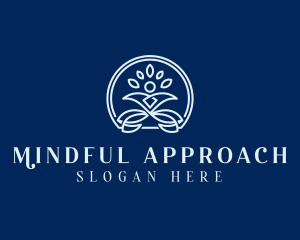 Mindfulness Yoga Wellness logo design