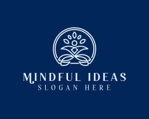 Mindfulness Yoga Wellness logo design