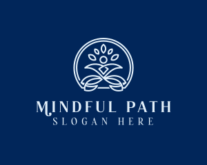 Mindfulness Yoga Wellness logo design