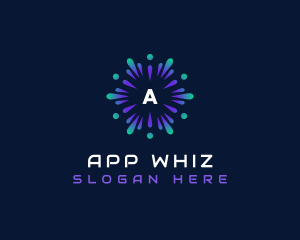 Technology Artificial Intelligence App logo design