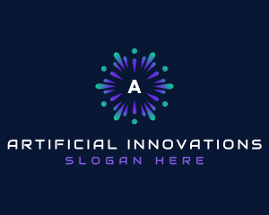 Technology Artificial Intelligence App logo design