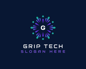 Technology Artificial Intelligence App logo design