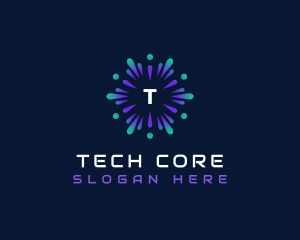 Technology Artificial Intelligence App logo design