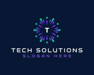 Technology Artificial Intelligence App logo design