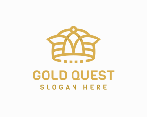 Premium Gold Crown logo design