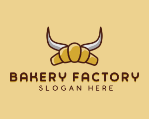 Viking Croissant Bakery logo design