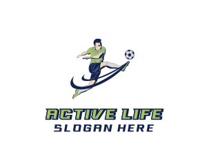 Football Sports Athlete Logo